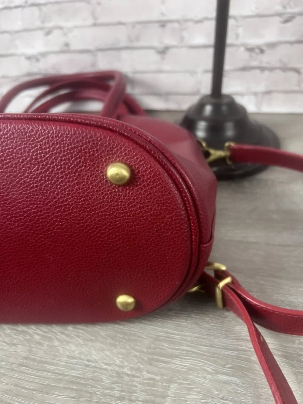 Vintage Coach Madison Bristol 4412 Satchel Garnet Red